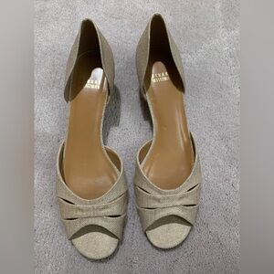 Stuart Weitzman 9 N linen shoes